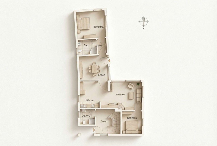 Grundriss Erdgeschoss Haus Zingst