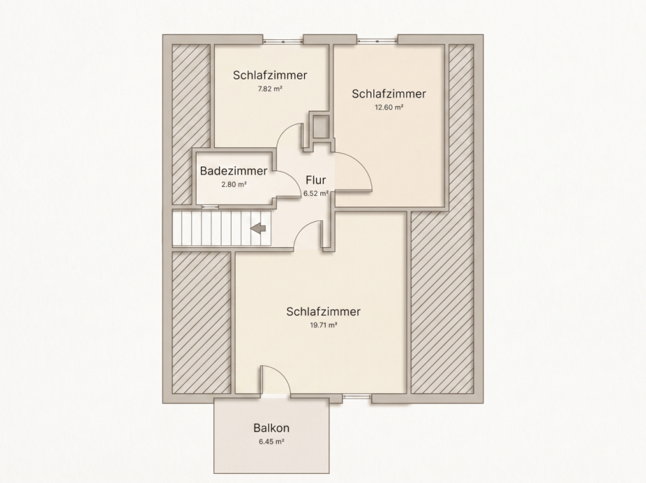 Grundriss Obergeschoss Haus Bergen auf R�gen