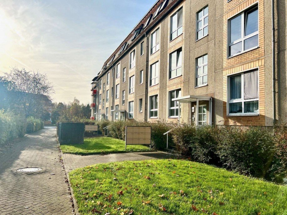 Blick auf das Wohnhaus Wohnung Stralsund