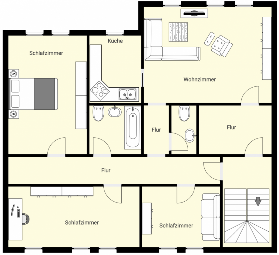Grundriss Wohnung Stralsund