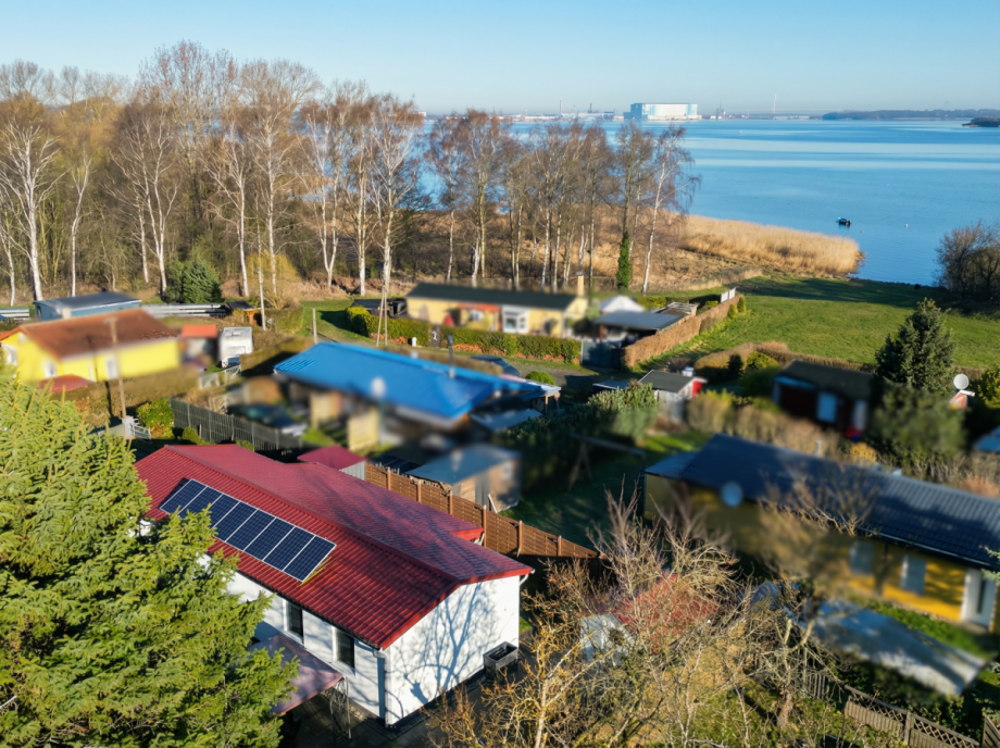 Blick auf die Werft Haus Stralsund
